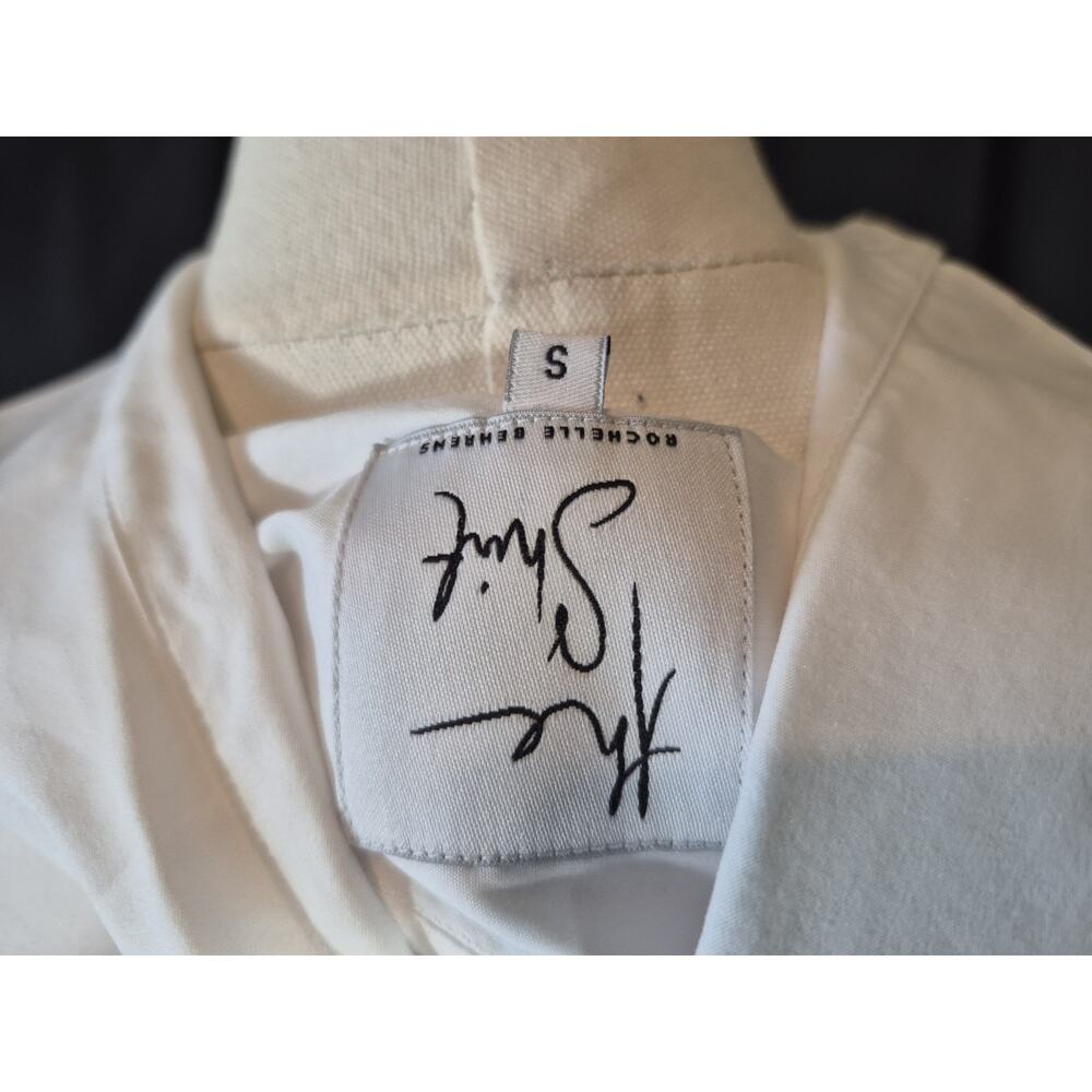 Sold! The Shirt By Rochelle Behrens The Icon White Cotton Blend Shirt Small
